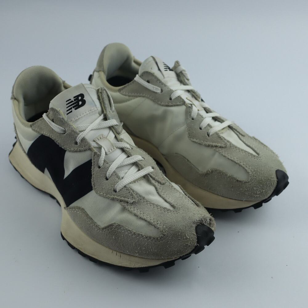 New Balance 327 WS327RE Unisex W9.5/M8 D Training Shoes Sea Salt Black Sneakers